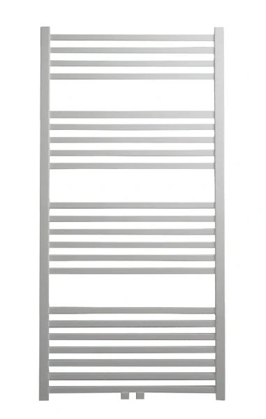 Procasa Caldo Squaro handdoekradiator - vierkante buizen 1200 x 600 mm - 612 Watt (EN442 75/65/20) - 1MM8 - RAL 9016 Verkeerswit onderaansluiting - RAL 9016 Ver