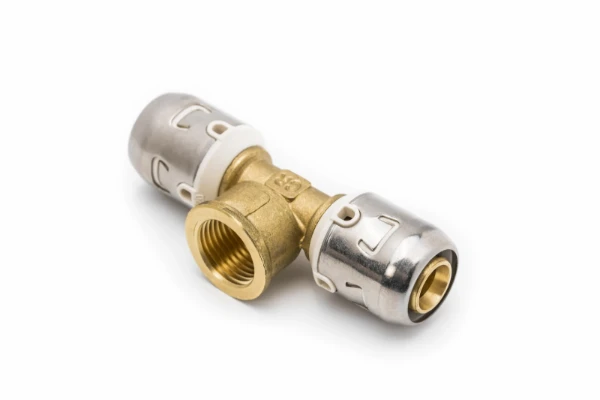 RIIFO Push-Fit verloop T-stuk met binnendraad FFF 26 x 3/4 F x 26 mm