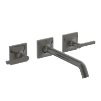 Ideal Standard Joy Neo rob lavabo a encastrer (set de finition), écoulement 209 mm, 3-trous rozet, poignée droite Brushed Gun metal