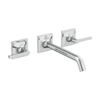 Ideal Standard Joy Neo rob lavabo a encastrer (set de finition), écoulement 209 mm, 3-trous rozet, poignée droite chromé