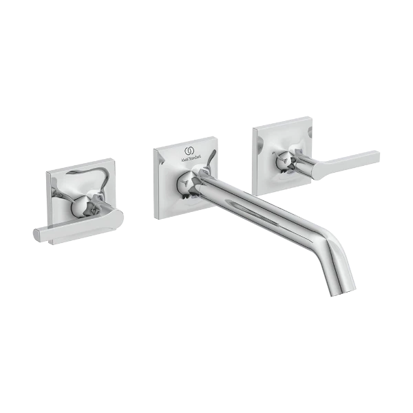 Ideal Standard Joy Neo rob lavabo a encastrer (set de finition), écoulement 209 mm, 3-trous rozet, poignée droite chromé