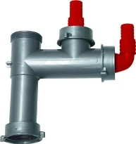 Franke WSS bonde d'écoulement, double connection pour lave-vaisselle, gris
