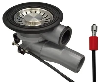 Franke WSS Soupape à poussoir 3 1/2" à faible encombrement intégré avec raccord pour trop plein