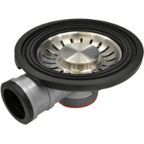 Franke WSS bonde à tamis amovible 3 1/2" intégré avec raccord pour trop plein standard 15