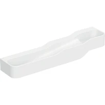 Geberit Bambini lavabo 1800 x 390 mm - blanc - sans trou de robinet - sans trop-plein - jeu et paysage de lavage - pour 4 robinets de lavabo - lavabo plus profond à gauche