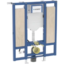 Geberit Duofix élément pour WC suspendu 1120 mm - avec réservoir de chasse d’eau intégré Sigma 12 cm - construction accessible - pour accoudoirs