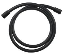 Gessi Ingranaggio Flexible Cromalux avec raccord 1/2” conique, longueur 1,50 m. Noir XL
