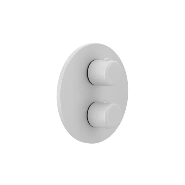 SET DE FINITION GESSI GOCCIA blanc pour thermostat, 1-voie