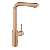 Grohe Essence New mitigeur cuisine bec-L dual douche - brushed warm sunset