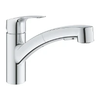 Grohe Eurosmart 2021 mitigeur évier douchette ext bec - chromé
