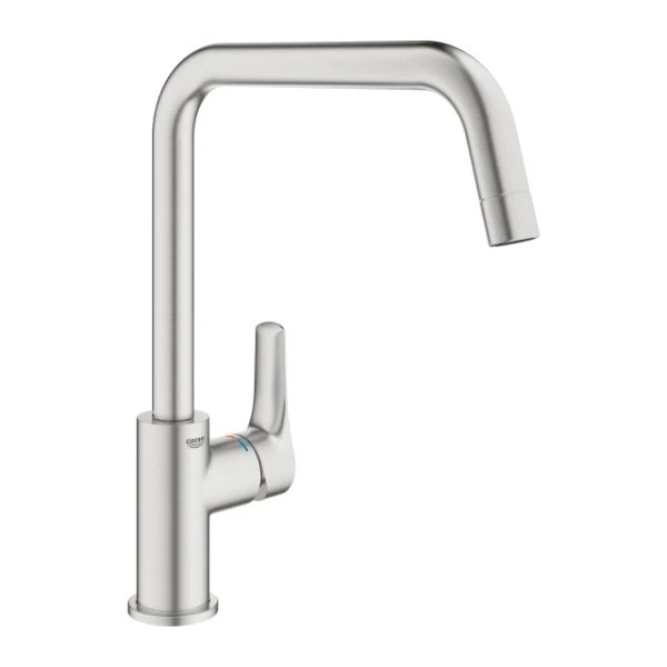 Grohe Eurosmart 2021 mitigeur évier bec - supersteel