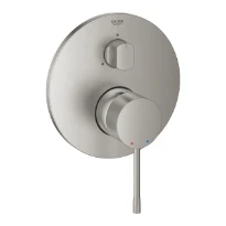 Grohe Essence New faç.mit. douche inv. 3-voies - supersteel