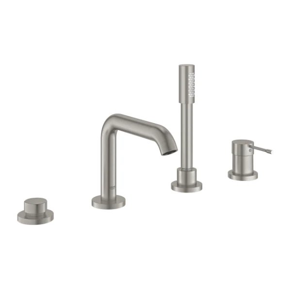 Grohe Essence New mitigeur baignoire 4-trous- Supersteel