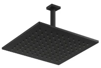 Gessi Emporio Shower douche de tête carrée pour montage au plafond 300x300mm - bras 271mm noir mat