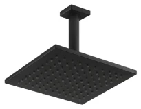 GESSI Emporio Shower Pomme de douche orientable anticalcaire avec bras au plafond. Noir XL