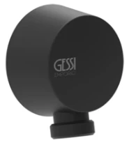 GESSI Emporio Shower Sortie murale coudée. Noir XL