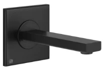GESSI Manzoni uitloop vr wastafel 147mm zwart mat