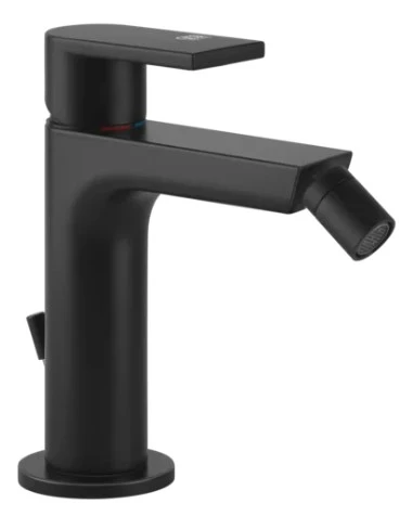 GESSI Manzoni 1-greeps bidetkraan m auto lediging zwart mat