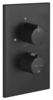 Gessi Via Manzoni set de couleurs pour mitigeur thermostatique B/douche mural 3 sorties. Noir XL