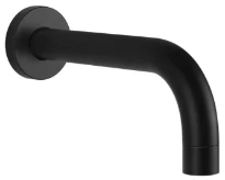 Gessi Via Tortona Bec cascade long de baignoire à compléter par un mitigeur à commande séparée. Noir XL