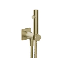 GESSI Rilievo Total Look Douchette hygienique shut-off murale. Brushed Brass PVD