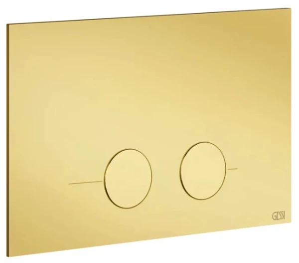 Gessi Total Look Gessi316 plaque de commande pour Geberit Sigma 8 et Sigma 12 Gold PVD