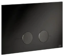 Gessi Total Look Gessi316 plaque de commande pour Geberit Sigma 8 et Sigma 12 Black Metal PVD