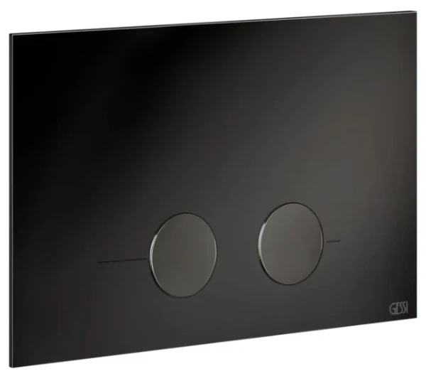 Gessi Total Look Gessi316 plaque de commande pour Geberit Sigma 8 et Sigma 12 Black Metal PVD