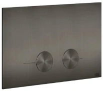 Gessi Total Look Gessi316 plaque de commande pour Geberit Sigma 8 et Sigma 12 Black Metal Brossé PVD