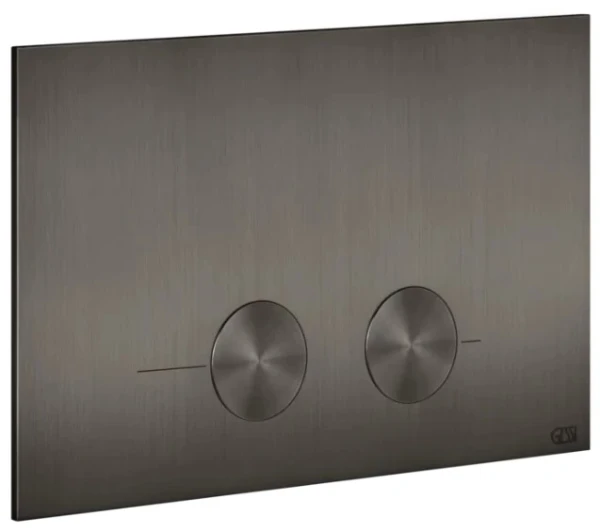 Gessi Total Look Gessi316 plaque de commande pour Geberit Sigma 8 et Sigma 12 Black Metal Brossé PVD