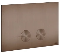 Gessi Total Look Gessi316 plaque de commande pour Geberit Sigma 8 et Sigma 12 Cuivre Brossé PVD