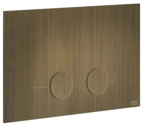 Gessi Total Look Gessi316 Total plaque de commande pour Geberit Sigma 8 et Sigma 12 Antique Laiton