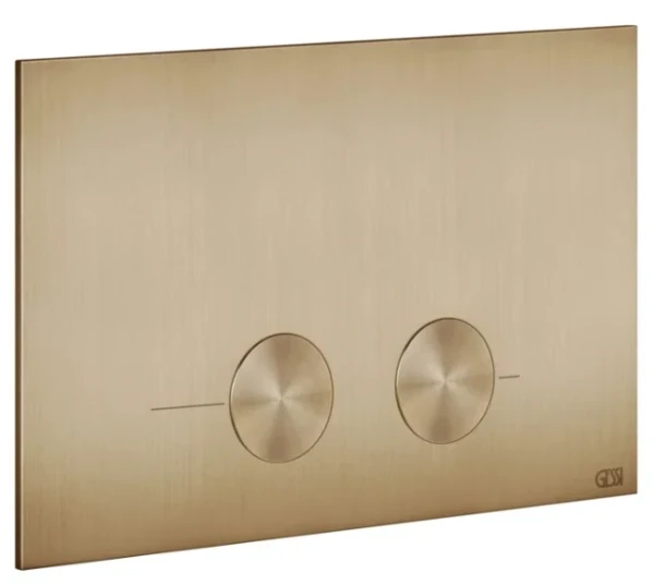 Gessi Total Look Gessi316 plaque de commande pour Geberit Sigma 8 et Sigma 12 Warm Bronze Br. PVD