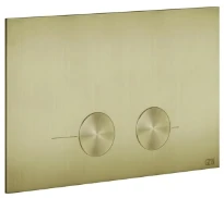 Gessi Inverso plaque de commande pour Geberit Sigma 8 et Sigma 12 - Brass Brushed PVD