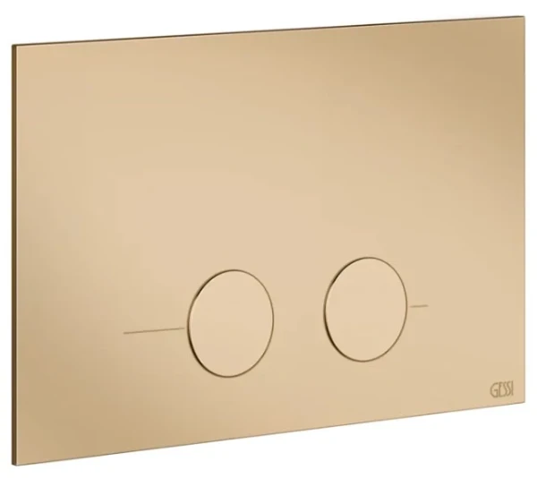 GESSI Gessi316 Total Look Plaques de déclenchement pour Geberit SIgma 8 e Sigma 12 Warm Bronze PVD