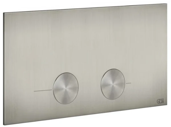 GESSI Gessi316 Total Look Plaques de déclenchement pour Viega 1H, 2H, 2L Steel Brushed