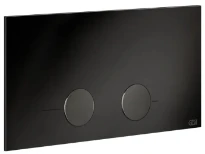 Gessi Total Look Gessi316 plaque de commande pour Viega 1H, 2H, 2L Black Metal PVD