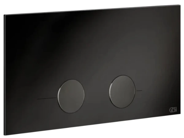 Gessi Total Look Gessi316 plaque de commande pour Viega 1H, 2H, 2L Black Metal PVD