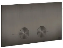 GESSI Gessi316 Total Look Plaques de déclenchement pour Viega 1H, 2H, 2L Black Metal Brossé PVD