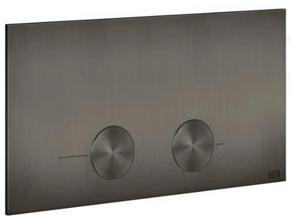 GESSI Gessi316 Total Look Plaques de déclenchement pour Viega 1H, 2H, 2L Black Metal Brossé PVD