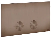GESSI Gessi316 Total Look Plaques de déclenchement pour Viega 1H, 2H, 2L Cuivre Brossé PVD