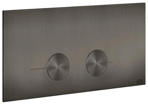 Gessi Total Look Gessi316 plaque de commande pour VIEGA PREVISTA Black Metal Brossé PVD