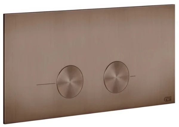 GESSI Gessi316 Total Look Plaques de déclenchement pour VIEGA PREVISTA Cuivre Brossé PVD