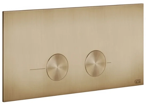 GESSI Gessi316 Total Look Plaques de déclenchement pour VIEGA PREVISTA Warm Bronze Br. PVD