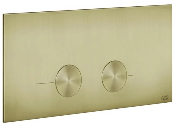GESSI Gessi316 Total Look Plaques de déclenchement pour VIEGA PREVISTA Brushed Brass PVD