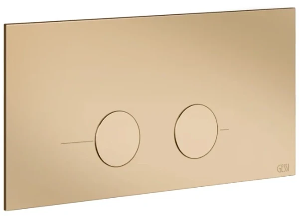 GESSI Gessi316 Total Look Plaques de déclenchement pour VIEGA PREVISTA Warm Bronze PVD