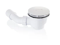 Huppe siphon de douche - blanc - débit 30 l/min