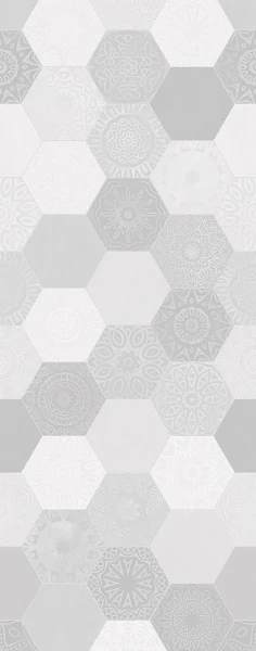 Huppe Easystyle revêtement paroi 2550 x 1000 mm - Hexagon white