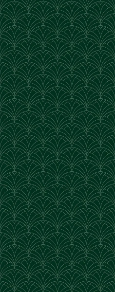 Huppe EasyStyle panneau de douche 1000 x 2550 mm - Art Deco fan green