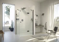 HUPPE SD SolvaPro TG carré Porte battante a vec segment fixe pour paroi latérale ou